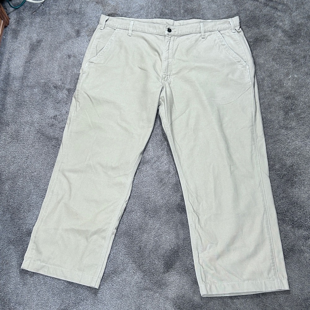 Carhartt B Relaxed‎ Fit Canvas Work Pants Mens 42x30 Tan Khaki Solid B299